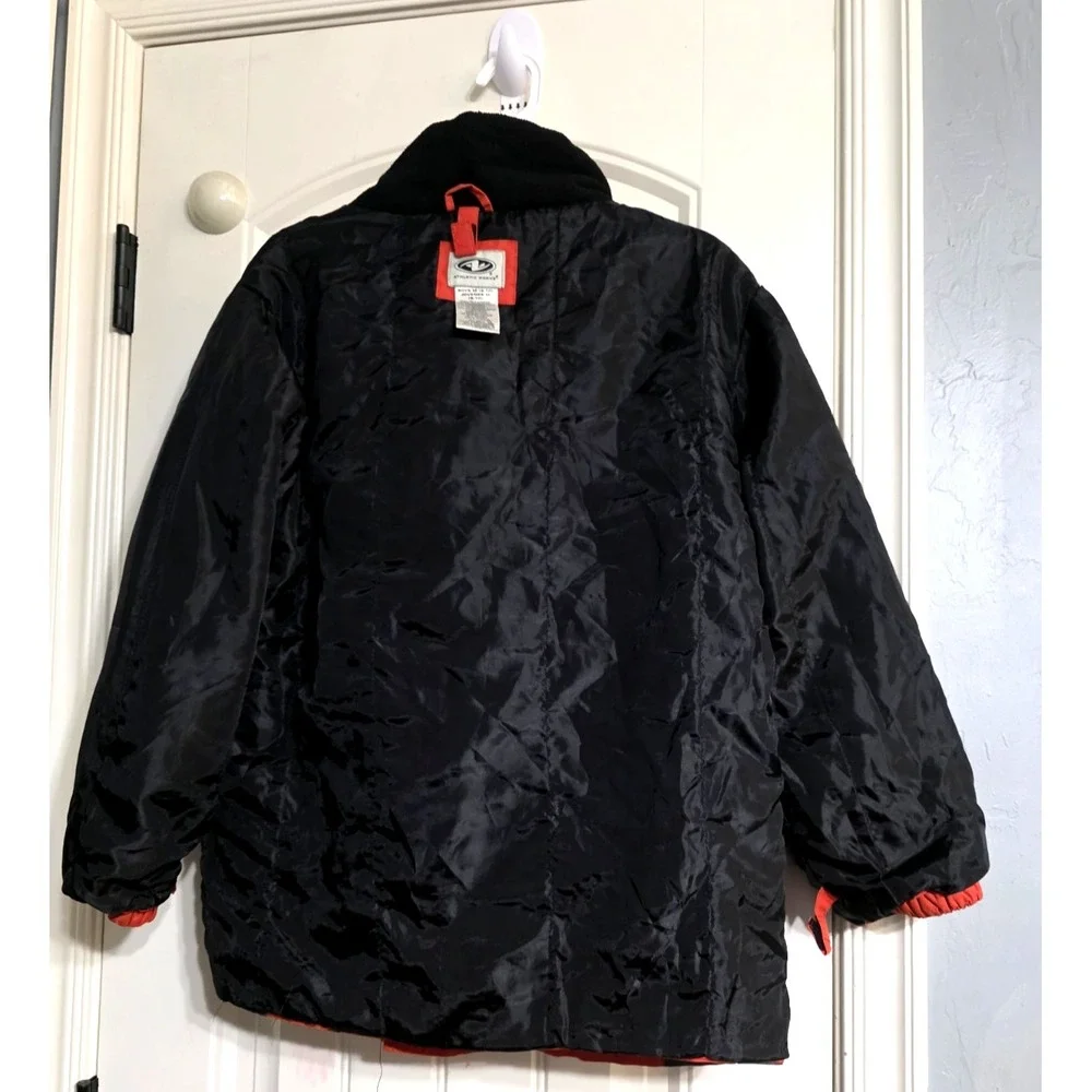 Athletic Works Reversable Winter Coat Boys Jacket Size MEDIUM 8-10‎ Black Orange